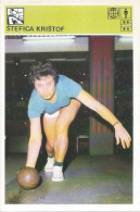 Trading Card KK000332 - Svijet Sporta Bowling Yugoslavia Croatia Stefica Kristof 10x15cm - Bowling