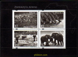 240426 MNH POLONIA 2009 FAUNA AFRICANA - Autres & Non Classés