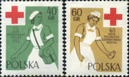 689636 MNH POLONIA 1959 15 Y 40 ANIVERSARIO DE LA CRUZ ROJA - Andere & Zonder Classificatie