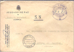 JUZGADO DE PAZ BUENACHE DEALARCON CUENCA 1980 - Postage Free