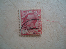 GREECE   USED STAMPS ITALY OVERPRINT  CALIMNO  ΚΑΛΥΜΝΟΣ - Giumulzina