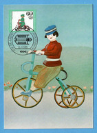 Berlin 1985  Mi.Nr. 736 , Kinder-Dreirad  / Historische Fahrräder  - Maximum Card - Erstausgabetag Berlin 16.-4.1985 - Maximum Cards