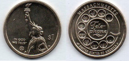 MA 21674 /  USA 1 Dollar Massachusetts - Telephone SPL - Gedenkmünzen