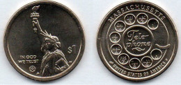 MA 21675 /  USA 1 Dollar Massachusetts - Telephone SPL - Gedenkmünzen