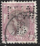 Perfin M W B In 1899 Koningin Wilhelmina 30 Cent Lila / Bruin NVPH 72 - Perfins