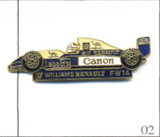 Pin's Automobile - Compétition / Formule 1 - Williams Renault FW-14. Non Est. EGF. T938-02 - F1