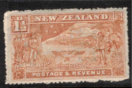 NZ 1902 1 1/2d Chestnut P14 Wmk SG 318 HM #CCO7 - Unused Stamps