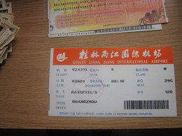 Guiling Liang Jiang International Airport - Boarding Passes