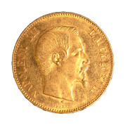 Second Empire - 100 Francs Napoléon III, Tête Nue 1857 Paris - 100 Francs (oro)