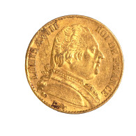 Louis XVIII-20 Francs 1814 Paris - 20 Francs (gold)