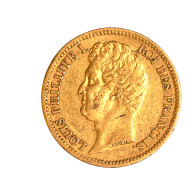 Louis-Philippe-20 Francs 1831 Paris Tranche En Creux - 20 Francs (oro)