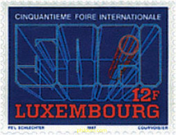 97634 MNH LUXEMBURGO 1987 50 FERIA INTERNACIONAL - Andere & Zonder Classificatie