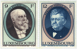 97673 MNH LUXEMBURGO 1990 HOMBRES DE ESTADO LUXEMBURGUESES - Andere & Zonder Classificatie