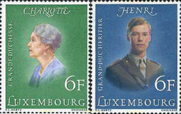 119396 MNH LUXEMBURGO 1976 80 ANIVERSARIO DE LA GRAN DUQUESA CHARLOTTE Y 21 ANIVERSARIO DEL GRAN DUQUE HEREDERO HENRI - Andere & Zonder Classificatie