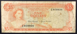Bahamas  5 Dollars Series 1968 Pick#29 Mb Lotto 2732 - Bahamas