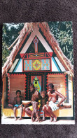 CPSM SURINAM SURINAME NIEW AMSTERDAM HABITAT TYPIQUE FAMILLE FEMME AUX SEINS NUS ETHNIQUE ET CULTURE - Amérique