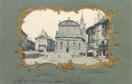 Switzerland Yverdon Place Postalozzi 1902 Correspondence Albert Piguet Cronay - Sentier - Cronay