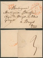 Précurseur - LAC + Cachet Dateur "Poperinghe" (1838) En PP > Evêque De Bruges Au Palais Episcopal / Texte En Latin - 1830-1849 (Belgio Indipendente)