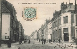 St Omer * 1905 * La Rue Carnot Et Hôtel Des Postes - Saint Omer