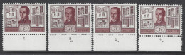 Belgique - 1965 - COB 1335 ** (MNH) - Planches 1 à 4, Série Complète - 1961-1970