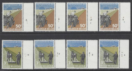 Belgique - 1965 - COB 1340 à 1341 ** (MNH) - Planches 1 à 4, Série Complète - 1961-1970