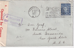 AUSTRALIE LETTRE DE FREMANTLE 1941 AVEC CENSURE - Lettres & Documents
