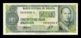 Bolivia 50000 Pesos Bolivianos 1984 Pick 170b Sc Unc - Bolivia