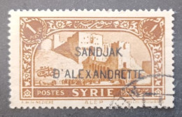 SYRIA سوريا  SIRIA ALEXANDRETTE 1938 STAMPS OF SYRIE 1930 OVERPRINT SANDJAK CAT YVERT N 5 - Gebraucht