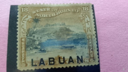 MALEZYA-LABUAN-1894     18C       USED - Fédération De Malaya