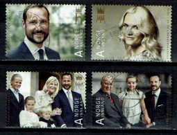 Norway 2013 - Mi.1819/1822 - Used - Royal Anniversaries, Royal Family - Gebruikt