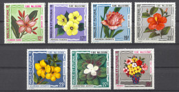 Wallis And Futuna, 1973, Flowers, Flora, MNH, Michel 247-253 - Unused Stamps