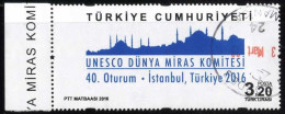 Türkiye 2016 Mi 4271 UNESCO World Heritage Committee, Istanbul Skyline, Mosque - Used Stamps