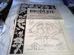 La Broderie Lyonnaise   Journal De Broderie Pour Trousseaux 1954 Monogramme,   Numéro 1111 - Andere & Zonder Classificatie