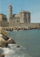 CARTOLINA  TRANI,PUGLIA-IL DUOMO VISTO DALLA SCOGLIERA-STORIA,MEMORIA,CULTURA,RELIGIONE,BELLA ITALIA,VIAGGIATA 1987 - Trani