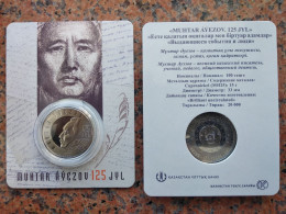 Kazakhstan 2022. Muhtar Ayezov Is A Kazakh Writer. Silver Copper-nickel Blister Coin. - Kasachstan