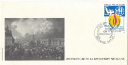Envellope CONGO Bicentenaire De La Revolution 1e Jour N° 843 Y & Ttampon A Texte - FDC