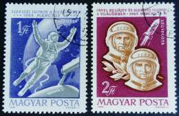 Hongrie Hungary 1965 Espace Space Cosmonaute Astronaute Yvert PA270 271 O Used - Used Stamps