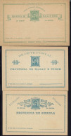 Portugal. Trois Cartes Entier Postal Angola + Macau Et Timor. TB. - Other & Unclassified