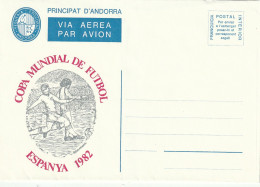 Carte - Lettre Par Avion - Non Oblitérée  - Coupe Du Monde De Football 1982 - Episcopal Viguerie