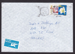 Israel: Airmail Cover To Netherlands, 1988, 1 Stamp, Plant Breeding, Flower (traces Of Use) - Lettres & Documents