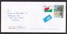 Israel: Airmail Cover To Netherlands, 1993, 2 Stamps, Tab, Elephant, Animal, Air Label (minor Damage To Love Stamp) - Covers & Documents