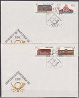 DDR FDC1987 Nr.3067-3070  Historische Postgebäude ( K 74 ) Günstige Versandkosten - 1981-1990