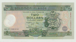 Banknote Central Bank Of Solomon Islands 2 Dollars 2001 UNC - Solomon Islands