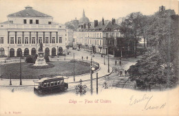 BELGIQUE - Liège - Place Du Théâtre - Tramway - Carte Postale Ancienne - Other & Unclassified