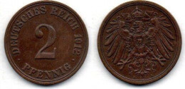 MA 21748 /   Allemagne - Deutschland - Germany 2 Pfennig 1912 A TTB+ - 2 Pfennig