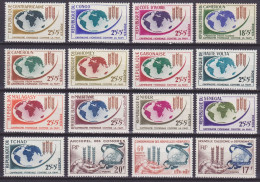 Territoires Françaises 1963: CAMPAGNE MONDIALE CONTRE LA FAIM (jeu Complèt / Complete Set) ** MNH - Contra El Hambre