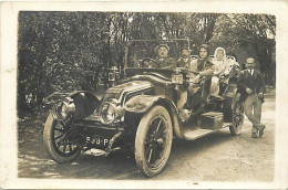 Themes Div-ref RR268-carte Photo -transports -voitures De Tourisme - Automobiles -voiture Automobile- En Taxi - - Taxis & Fiacres