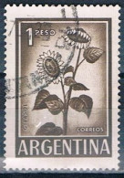 SELLO USADO ARGENTINA 1961 YVES 604a VER - Gebruikt