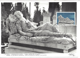 GRECE - CARTE MAXIMUM - Yvert N° 919 - FILLE DORMANT De HALEPAS - Cartes-maximum (CM)