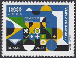BRAZIL #01/2023 - Centenary Of Social Security - 2023 - MINT - Unused Stamps